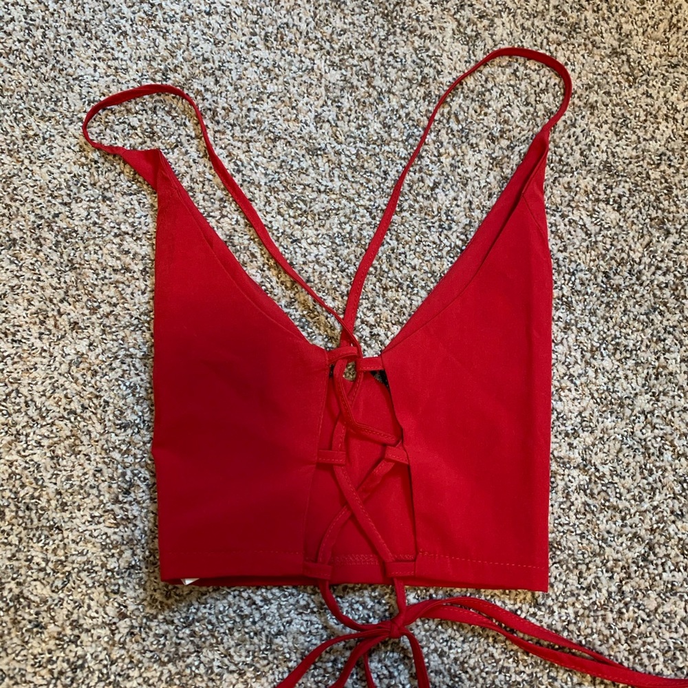 Red Crop Top